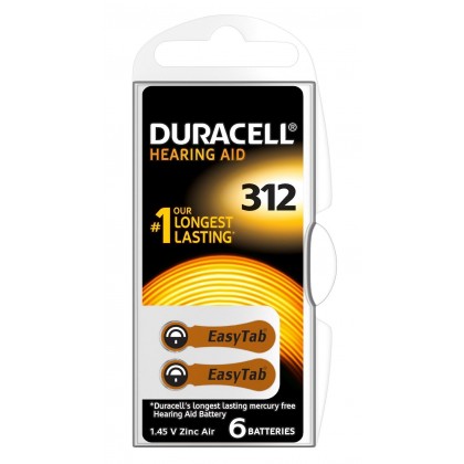 DURACELL BATERIJA DA312 bl/6