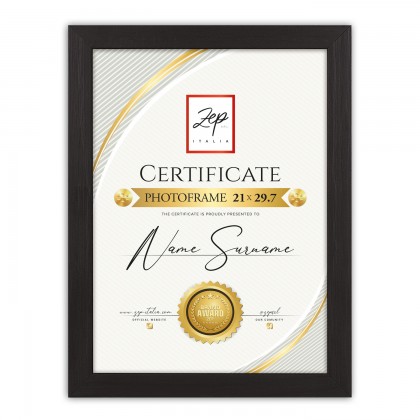CERTIFICATE BLACK 21x29,7 A4 OKVIR