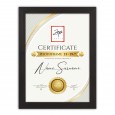 CERTIFICATE BLACK 21x29,7 A4 OKVIR