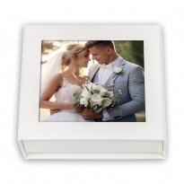 BOX USB ALBA WHITE 9x9cm