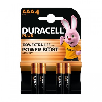 DURACELL BATERIJA LR3 AAA PLUS BOOST bl/4