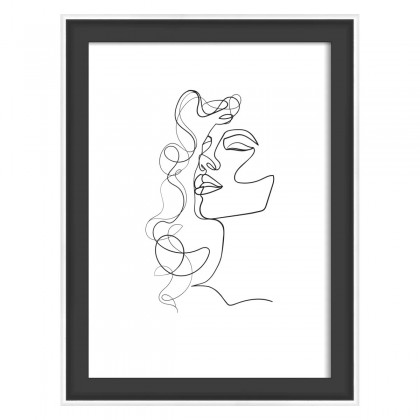 SILHOUETTE BLACK 13x18 OKVIR