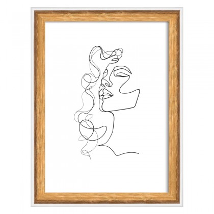 SILHOUETTE BLACK 13x18 OKVIR