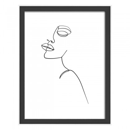 SILHOUETTE BLACK 15x20 OKVIR